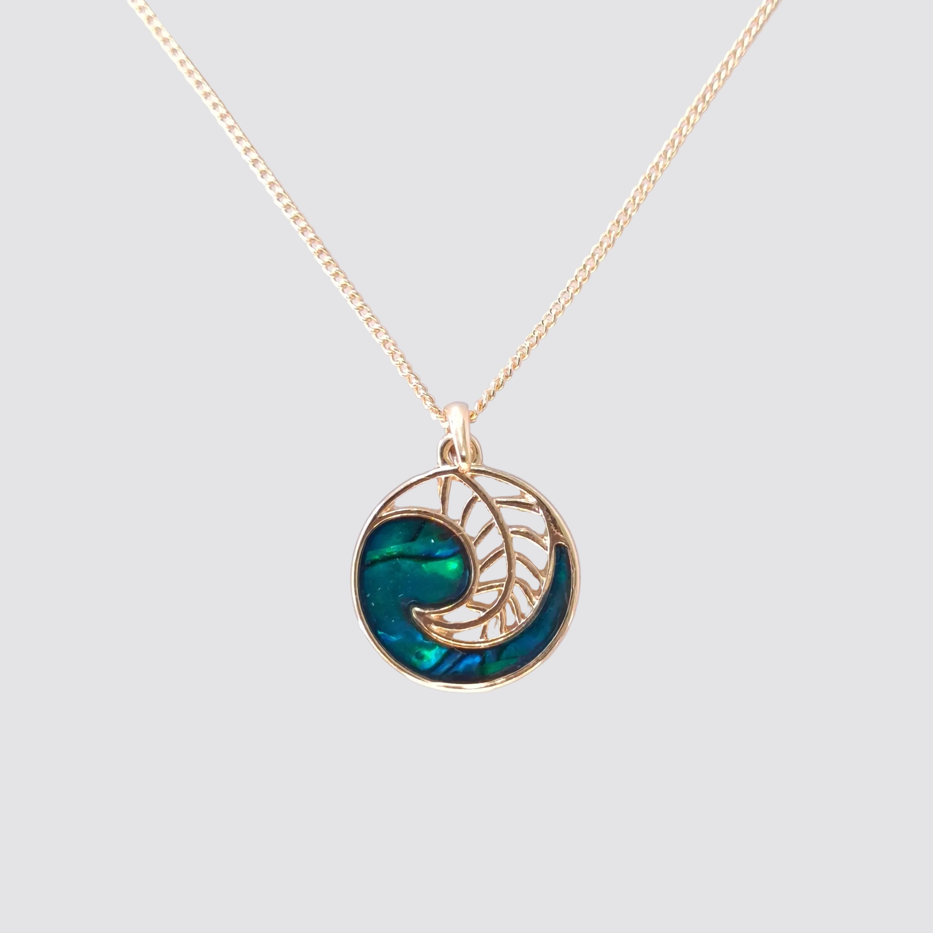 Jade Necklace - 'Round Fern'