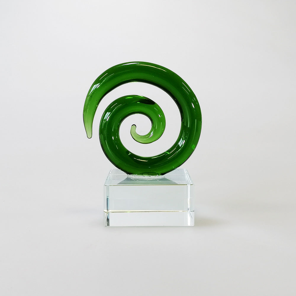 Koru Glass Spiral - 7cm