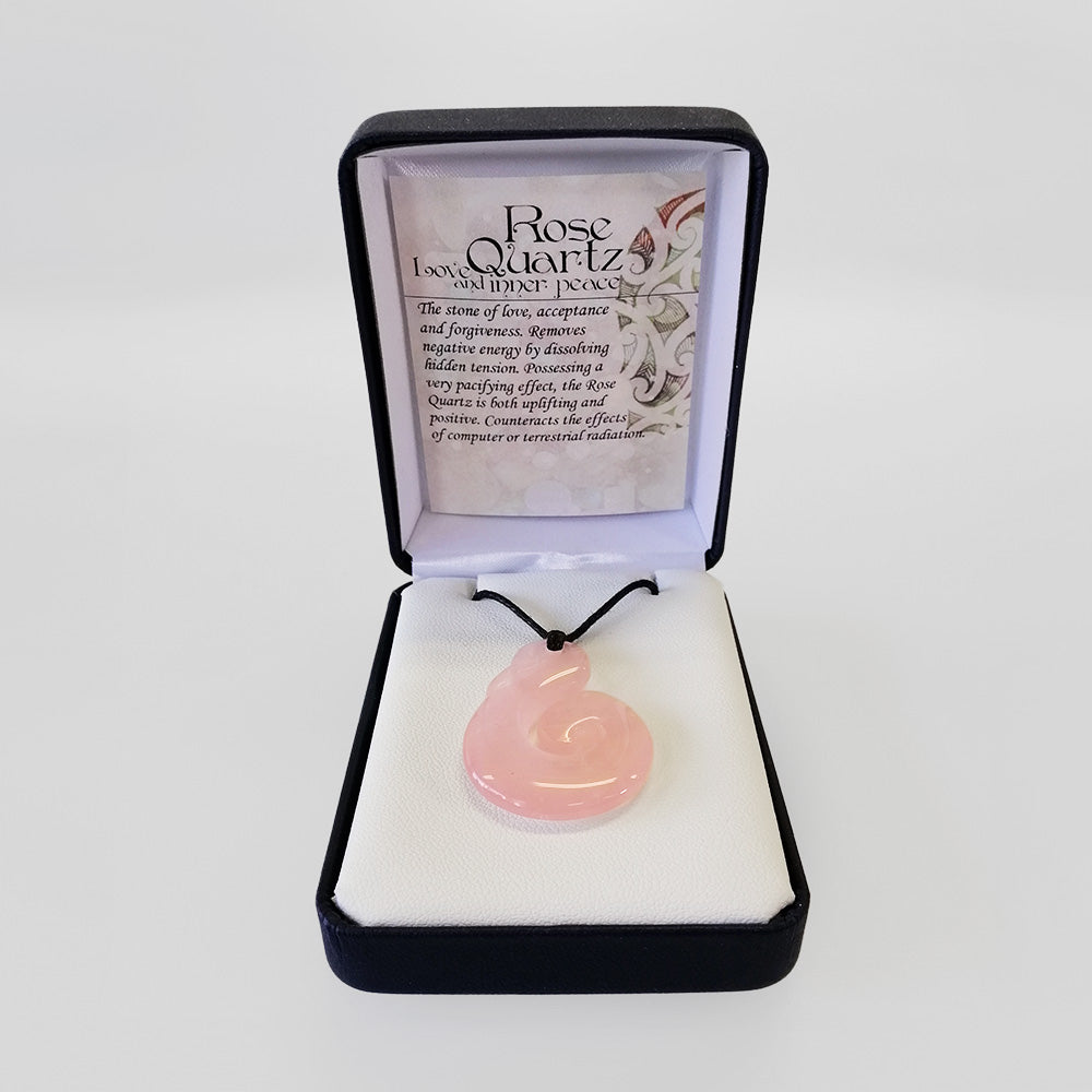 Rose Quartz Necklace - 'Manaia'