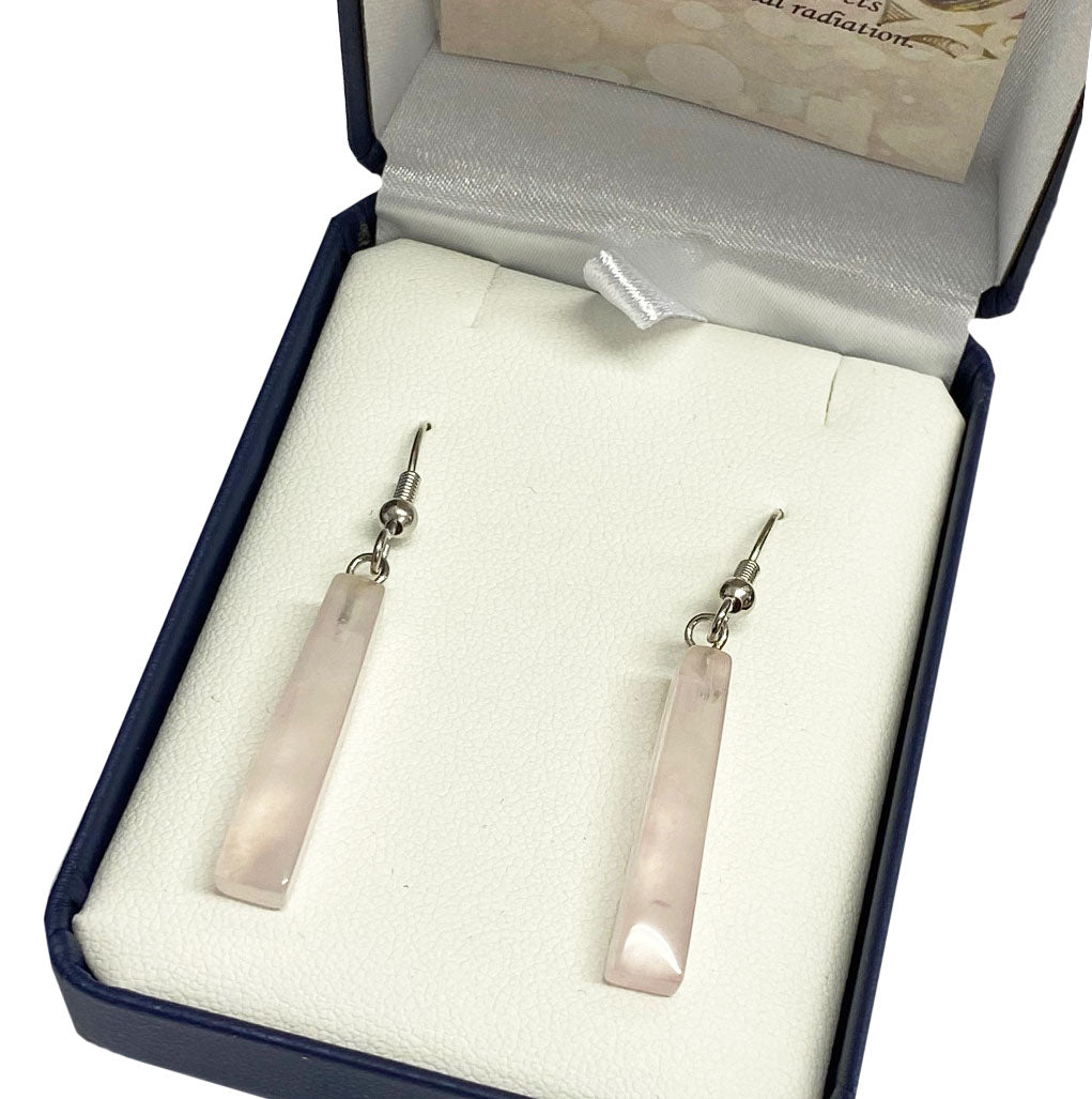 Rose Quartz - Drop Earrings