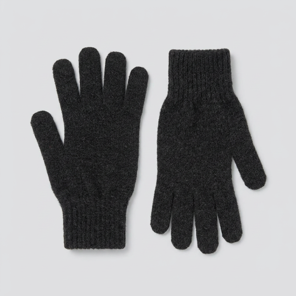 Possum Merino Gloves - Black