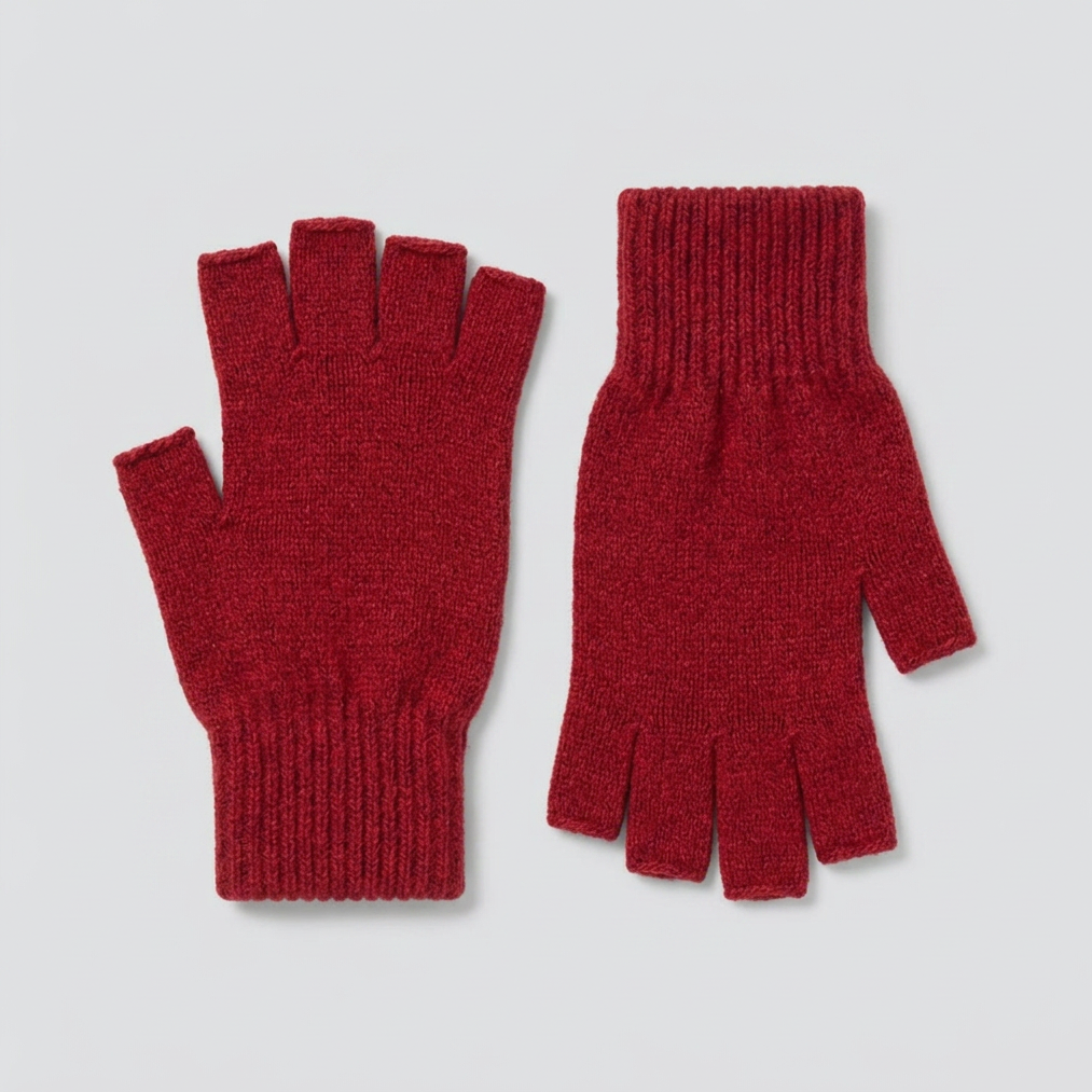 Possum Merino Fingerless Gloves - Rata