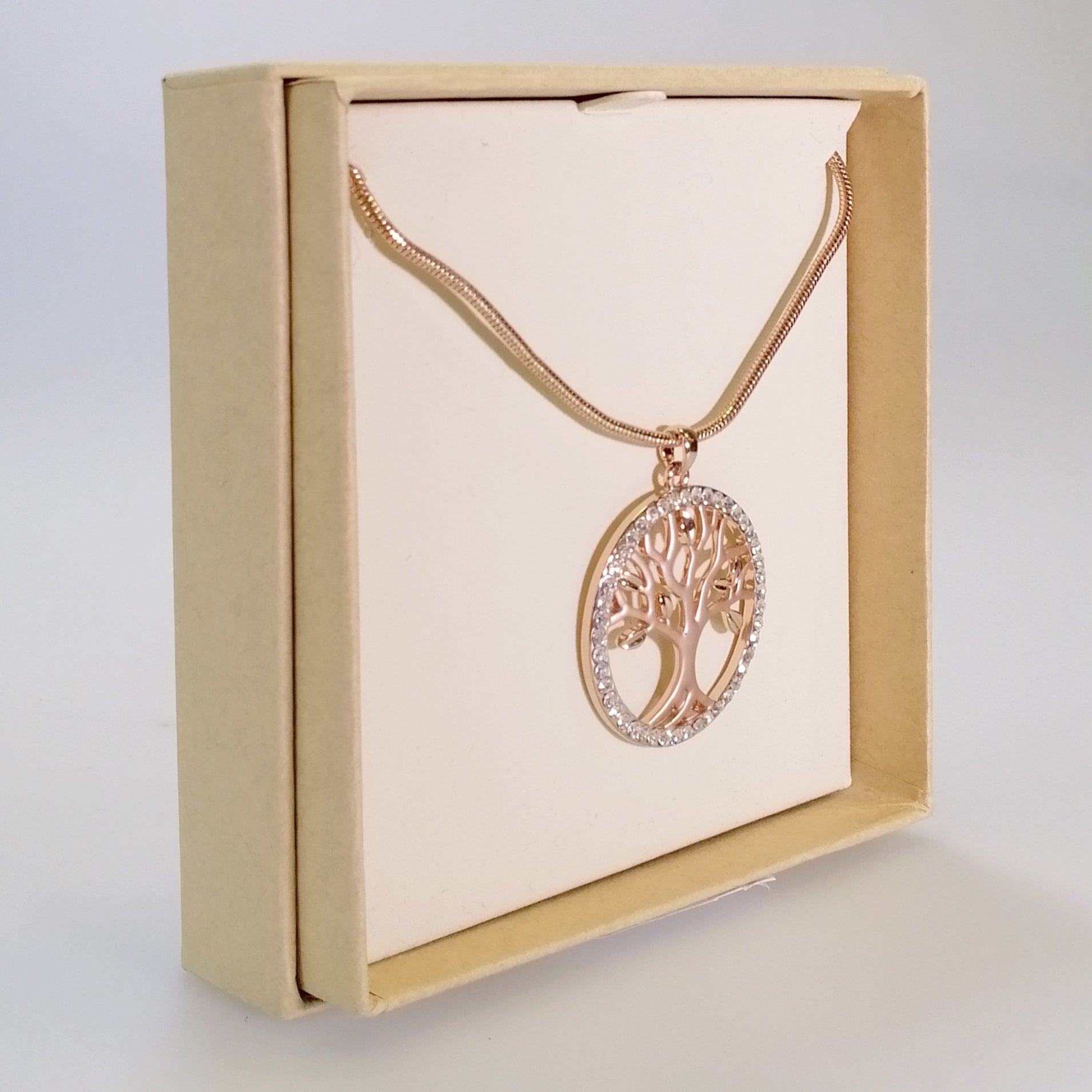 Kiwicraft - Tree of Life Rhinestone Necklace
