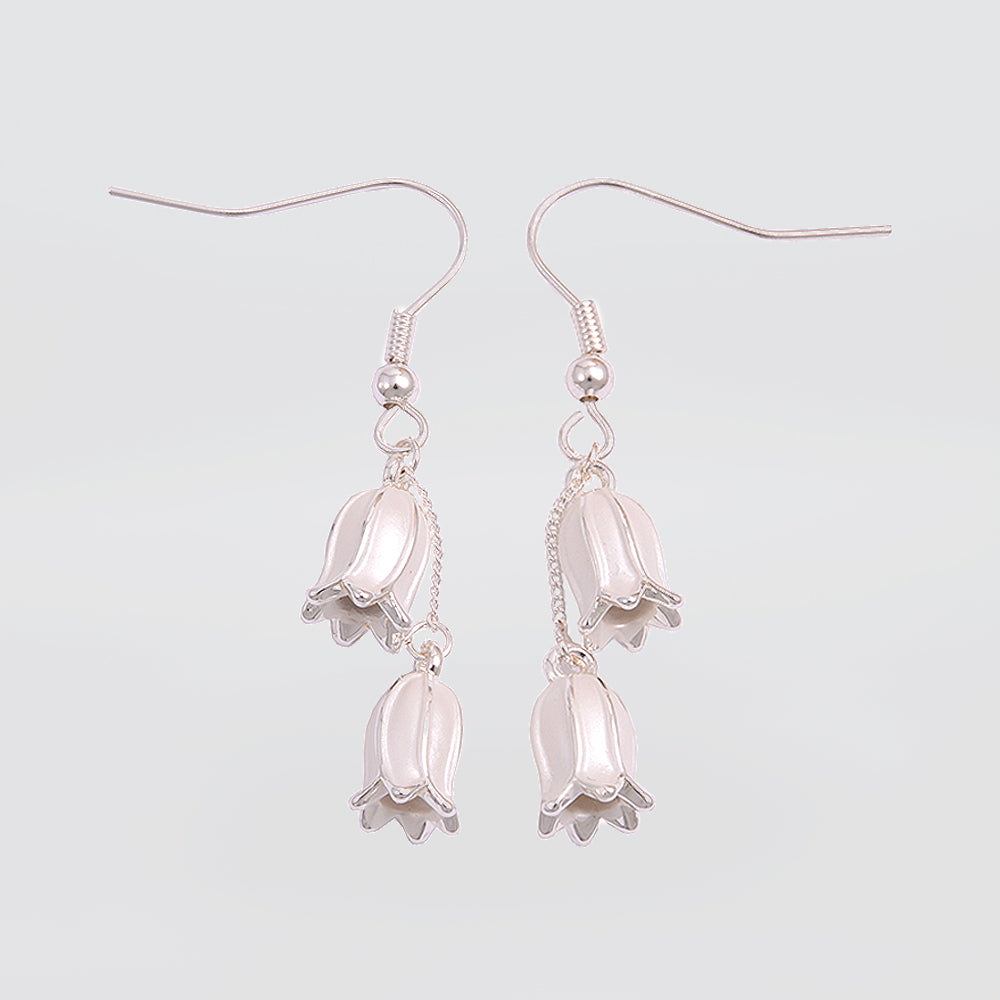 Kiwicraft - Silver Lily of the Valley Earrings