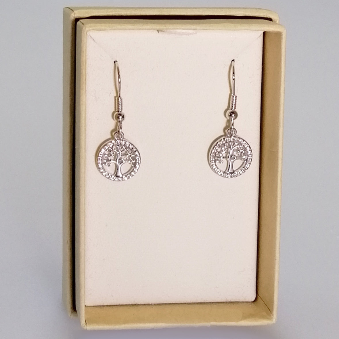 Kiwicraft - Tree of Life Rhinestone Earrings