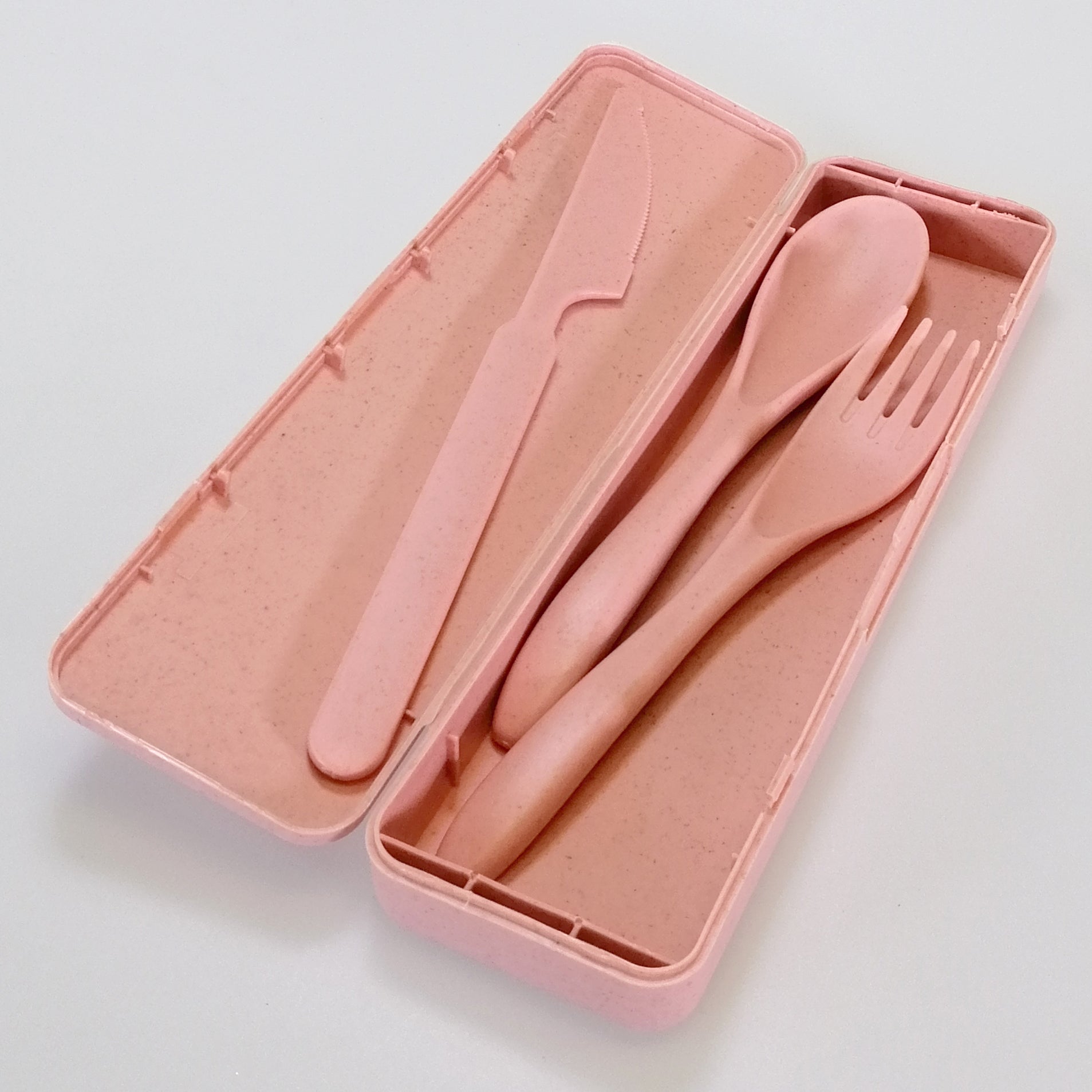 Assorted Wheat Straw Travel Cutlery Set