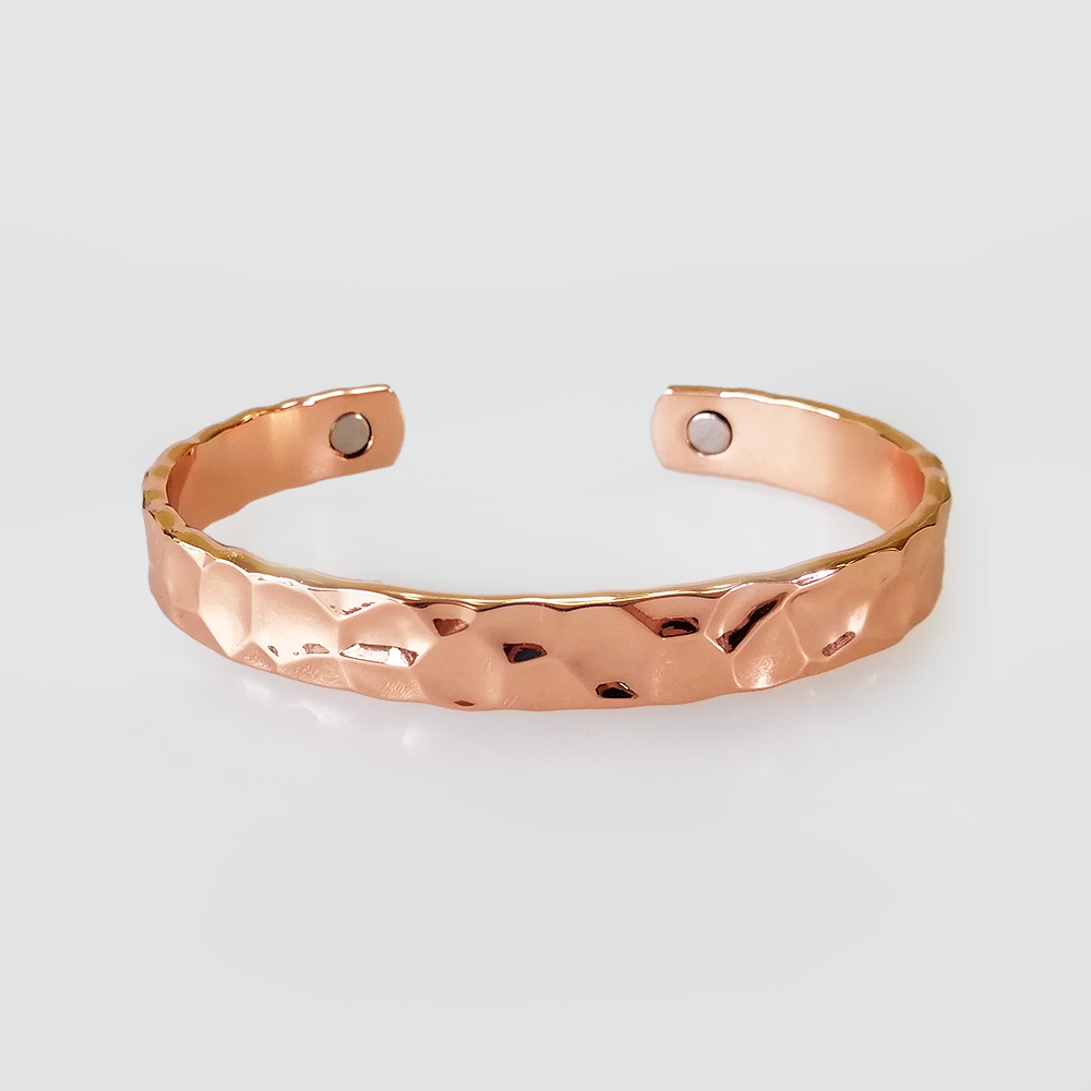 Beaten Copper Bracelets - Polished/Vintage