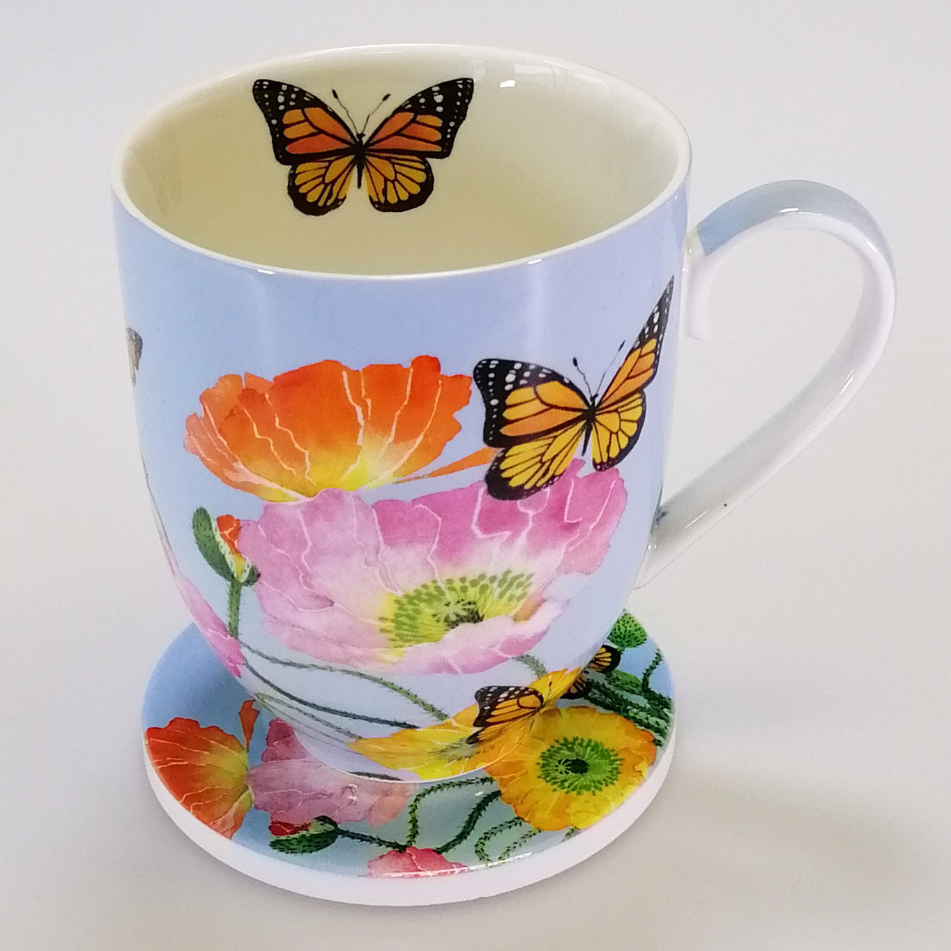 Posey Mug & Coaster Set - Poppies