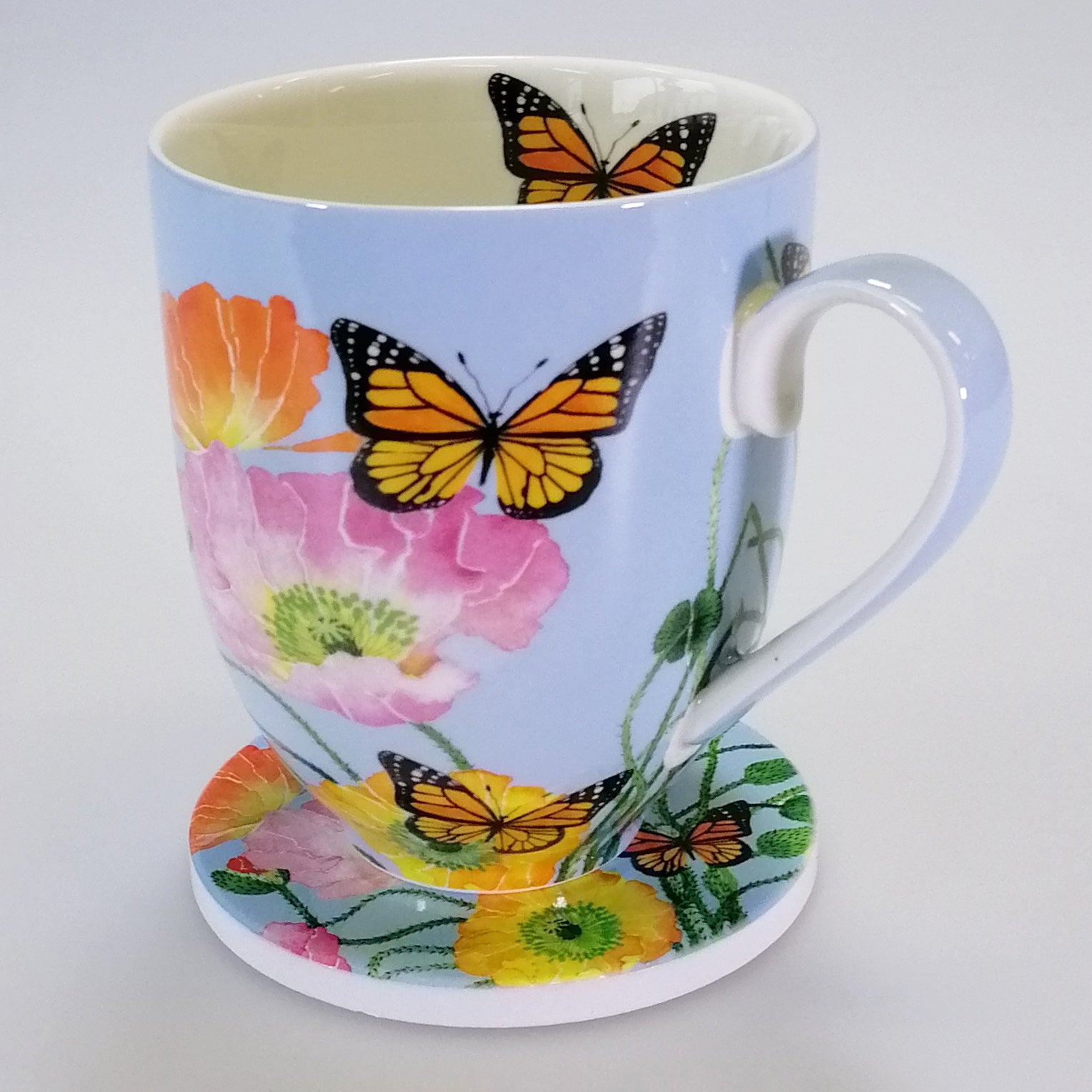 Posey Mug & Coaster Set - Poppies