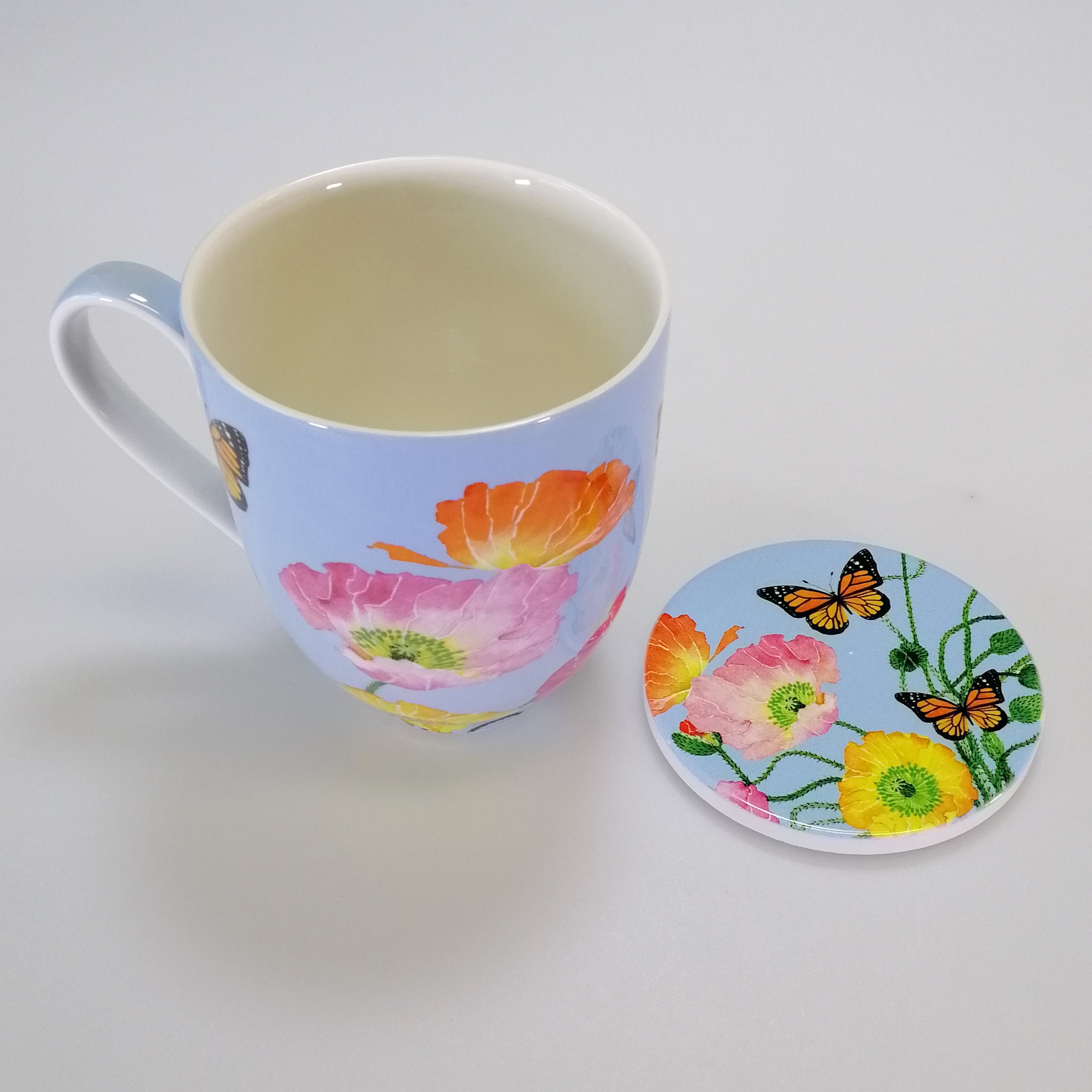Posey Mug & Coaster Set - Poppies