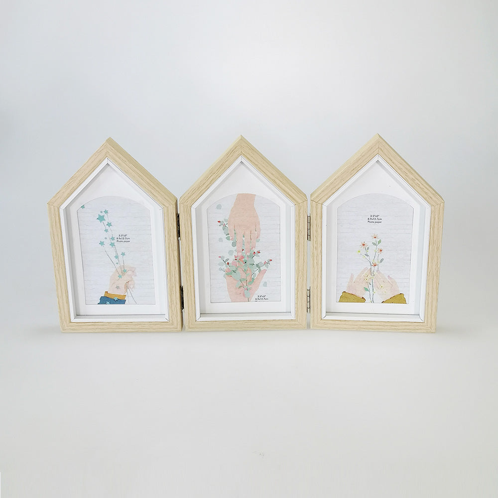 Hinged Wooden Peaked Frame - 3.5x5