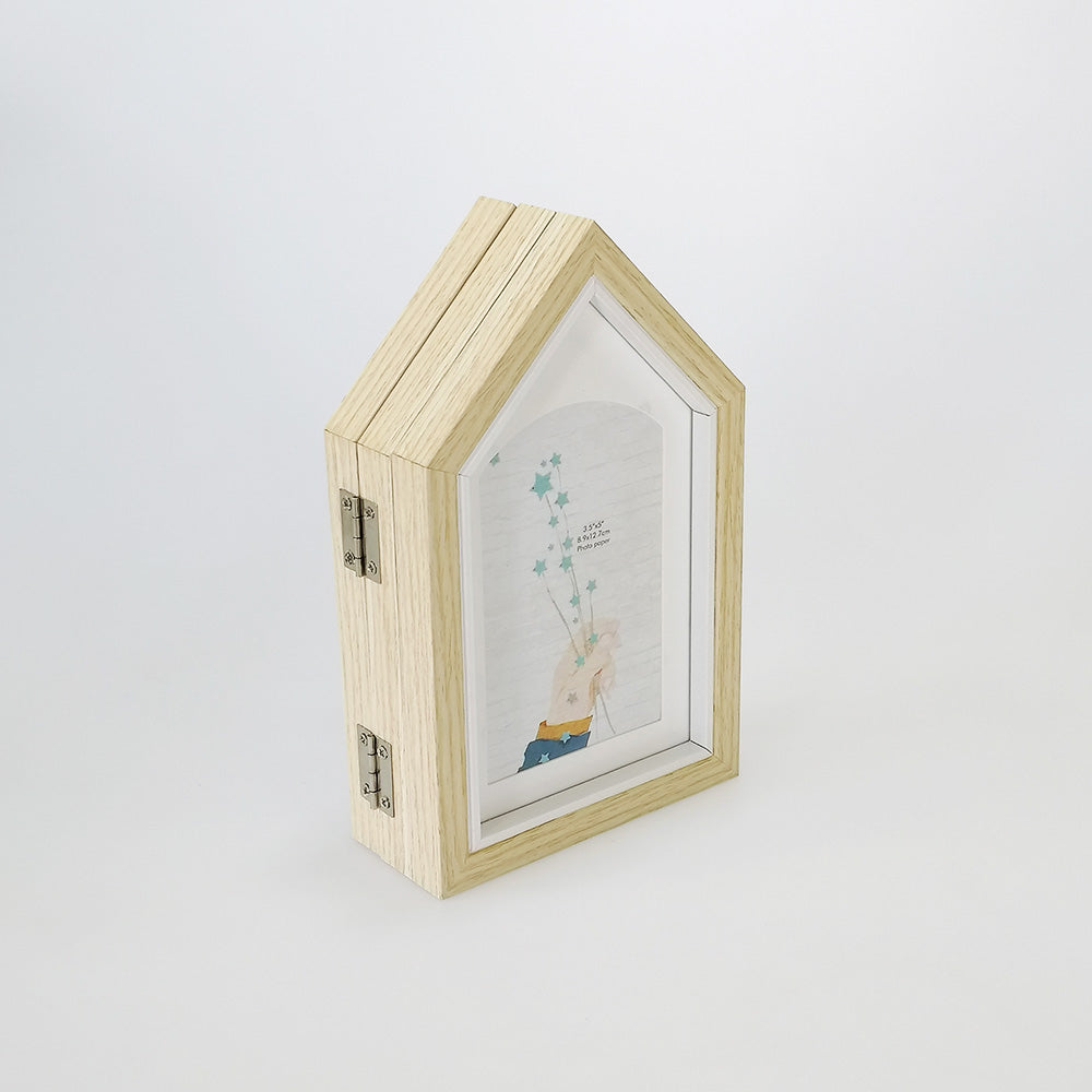 Hinged Wooden Peaked Frame - 3.5x5