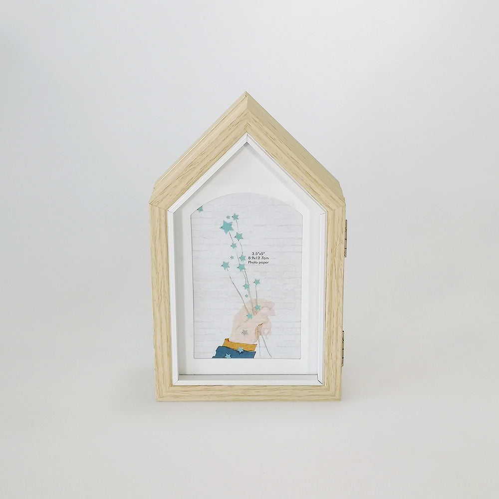 Hinged Wooden Peaked Frame - 3.5x5