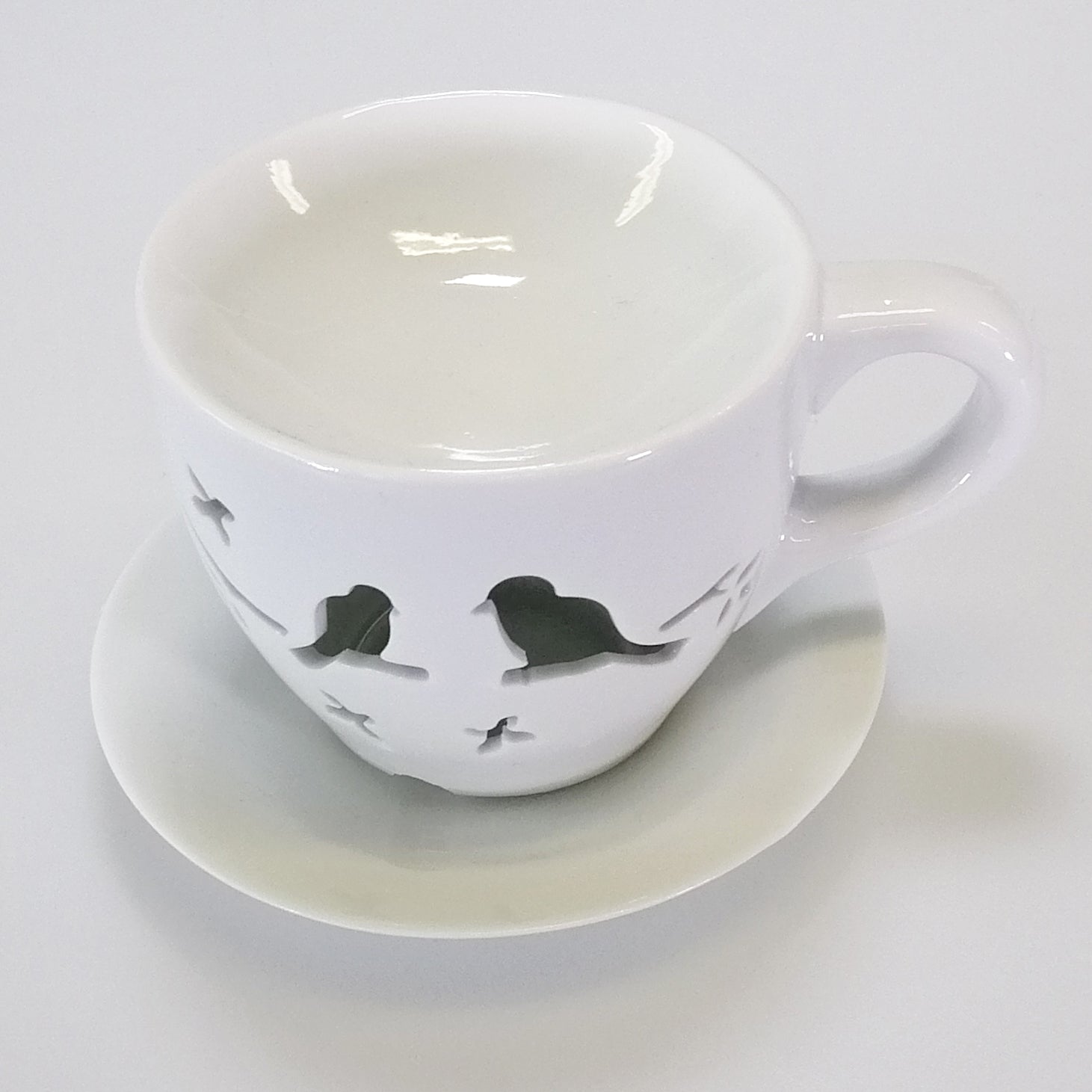 Teacup Style Oil Burner - Birds
