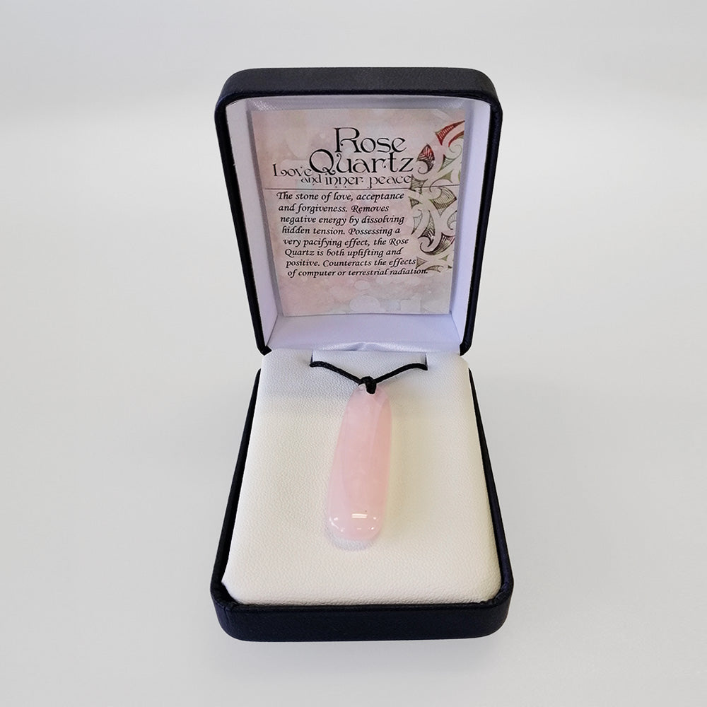 Rose Quartz Necklace - 'Patu'