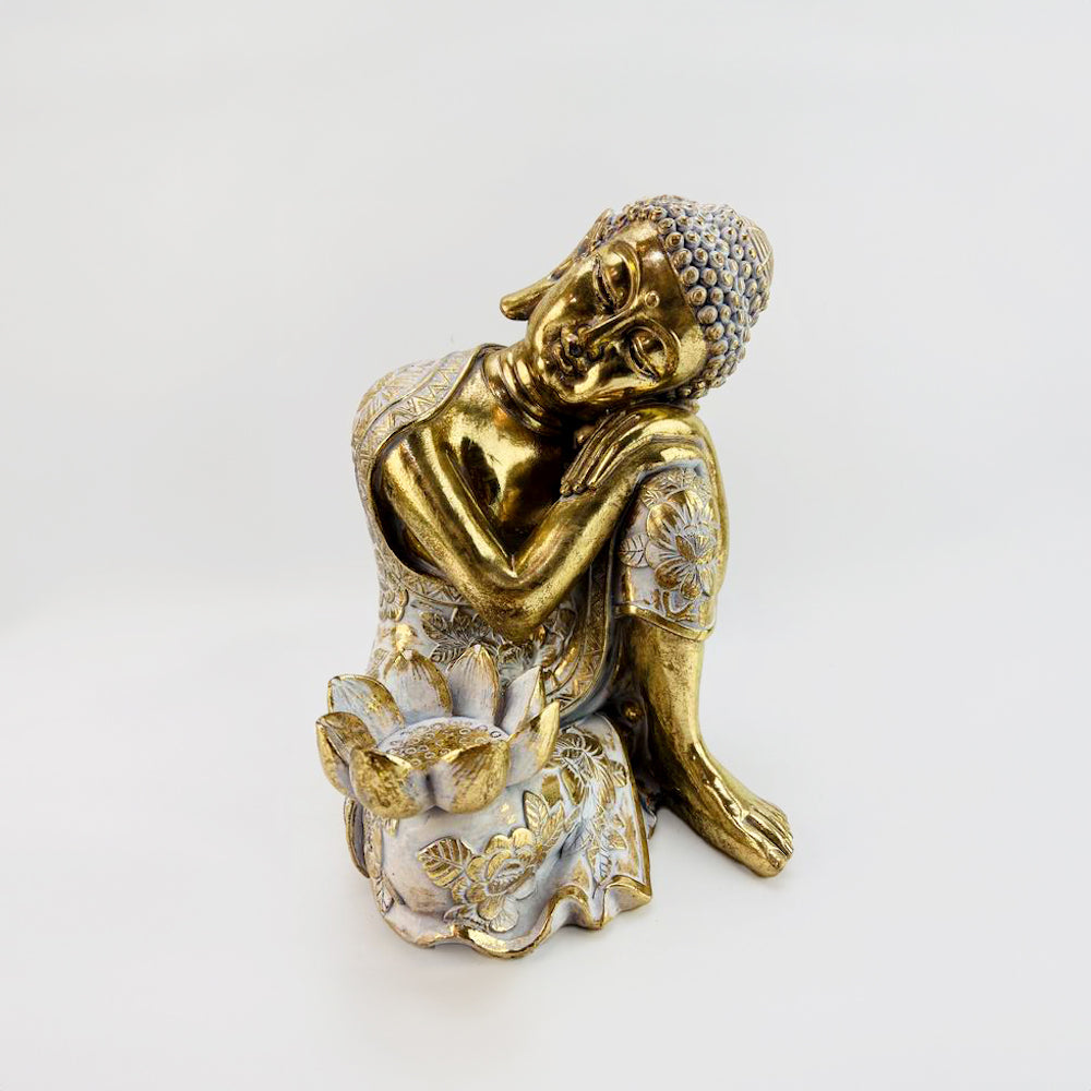Buddha Sculpture - Gold - 23cm