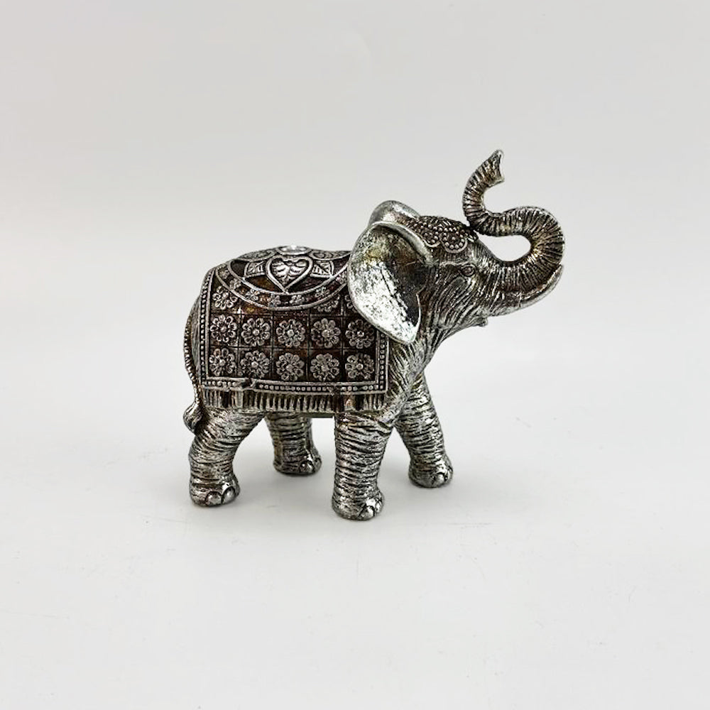 Elephant Sculpture - Silver - 11.5cm