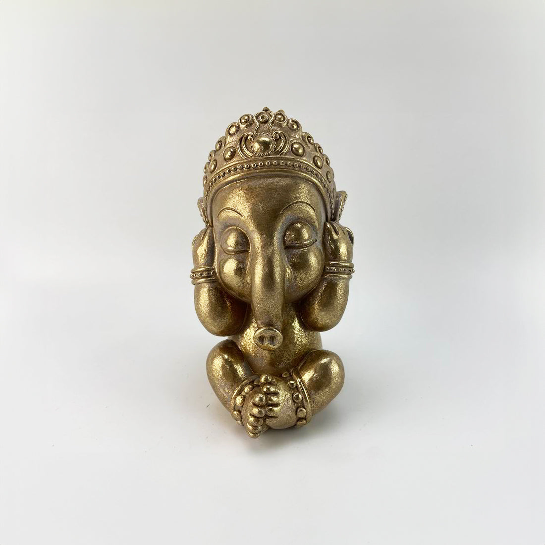 See no Evil, Hear no Evil, Speak no Evil' Elephants - Gold - 15.8cm