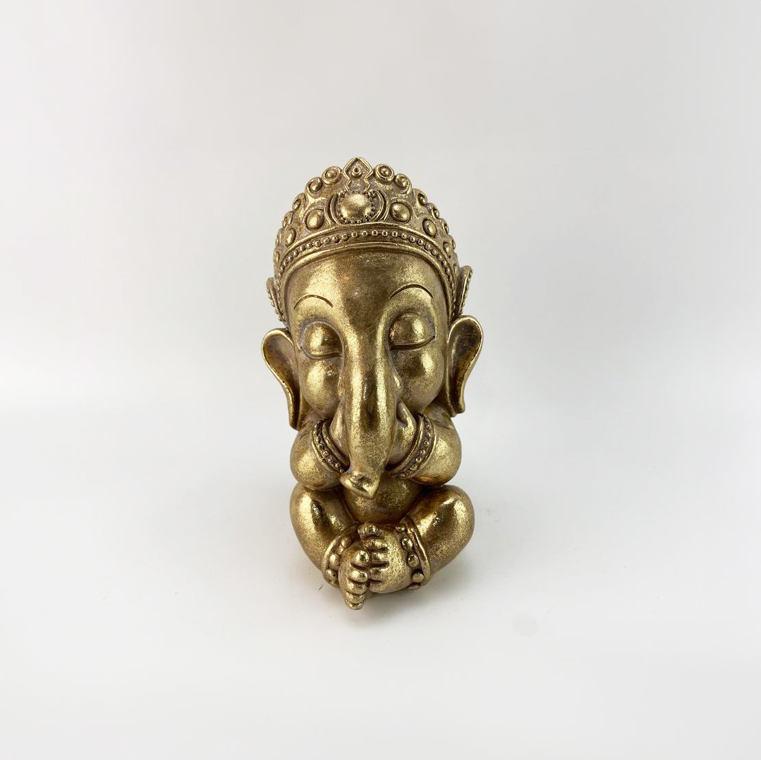 See no Evil, Hear no Evil, Speak no Evil' Elephants - Gold - 15.8cm