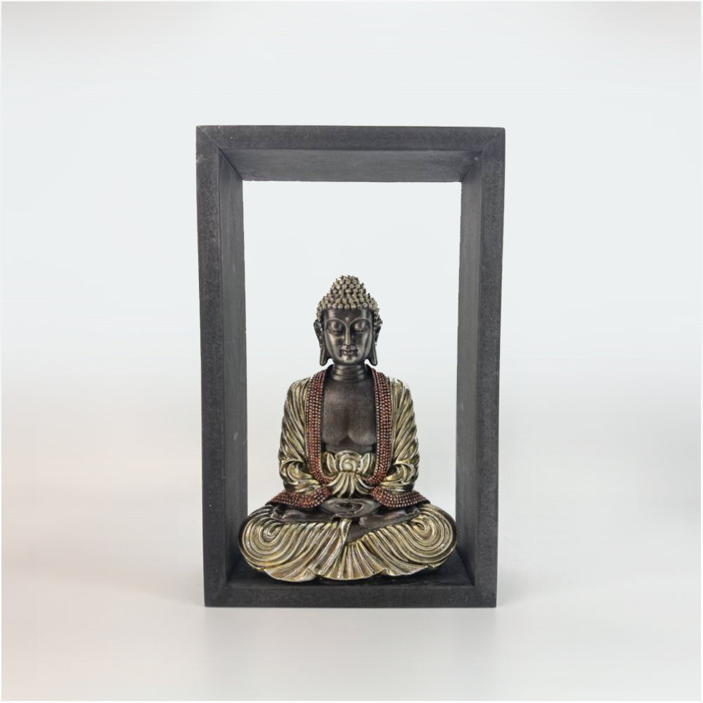 Framed Buddha Meditating - 32cm