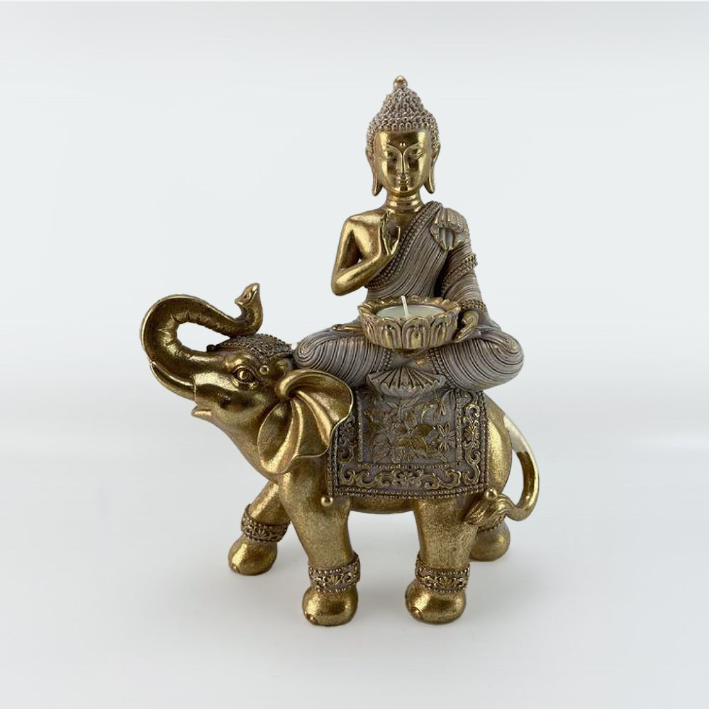 Buddha on Elephant  - 29cm
