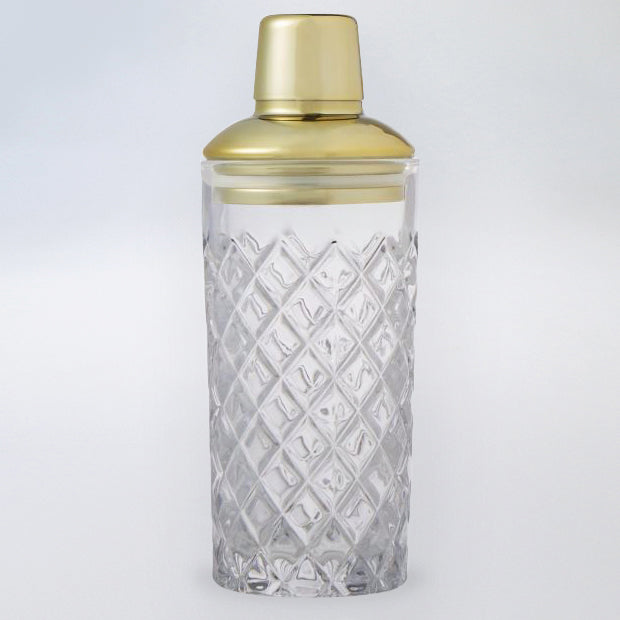 Davis & Waddel Raymond Cutglass Shaker - Gold