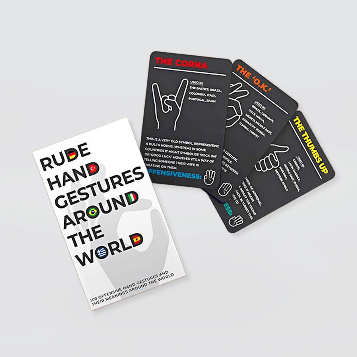 Cards - 'Rude Hand Gestures Around The World'