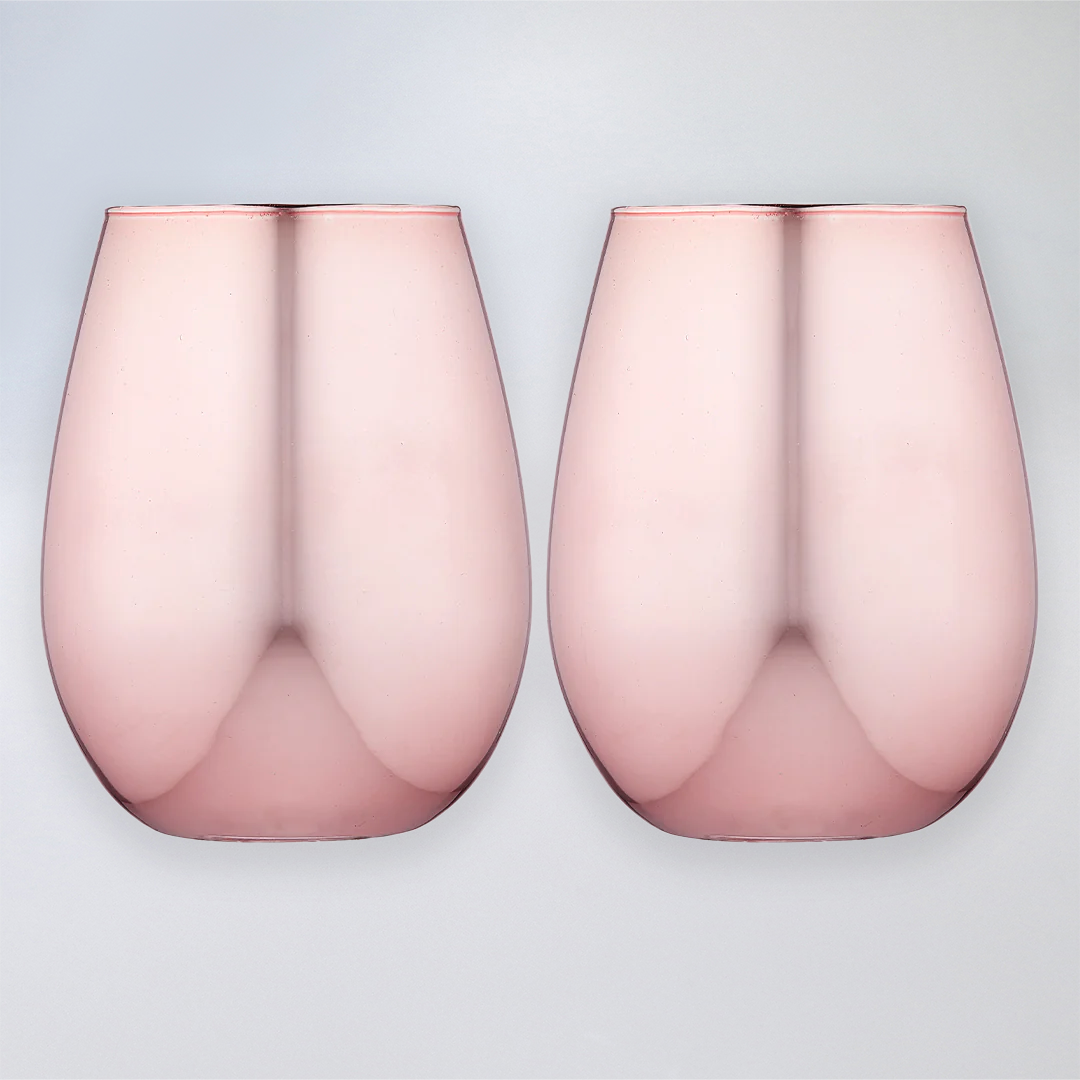 Tempa Aurora Glass Tumblers - Rose