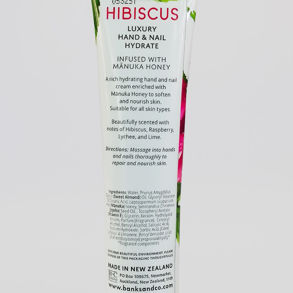 Banks & Co. Botanicals Luxury Hand & Nail Hydrate - Hibiscus