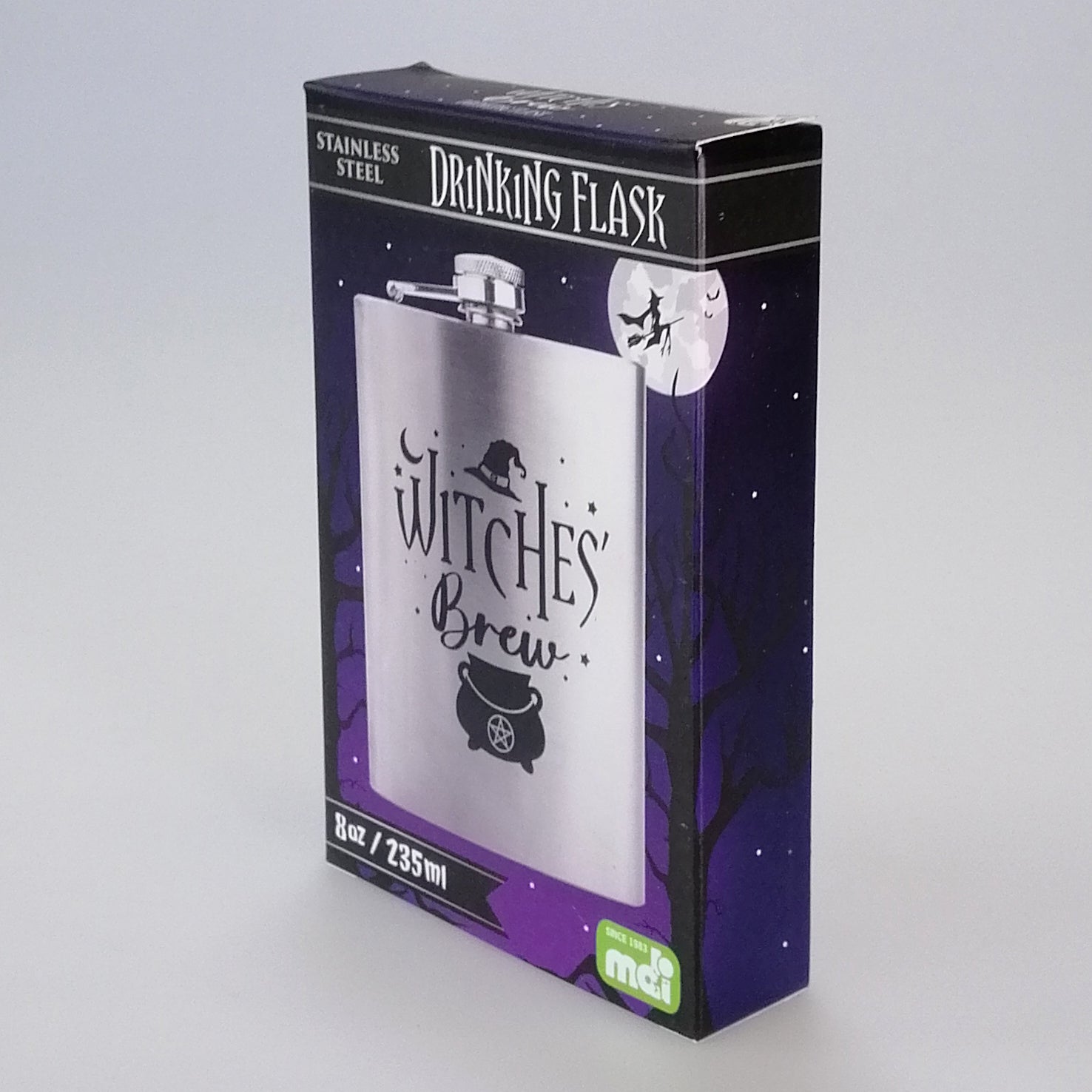 Stainless Steel 'Witches' Brew' Flask - 235ml