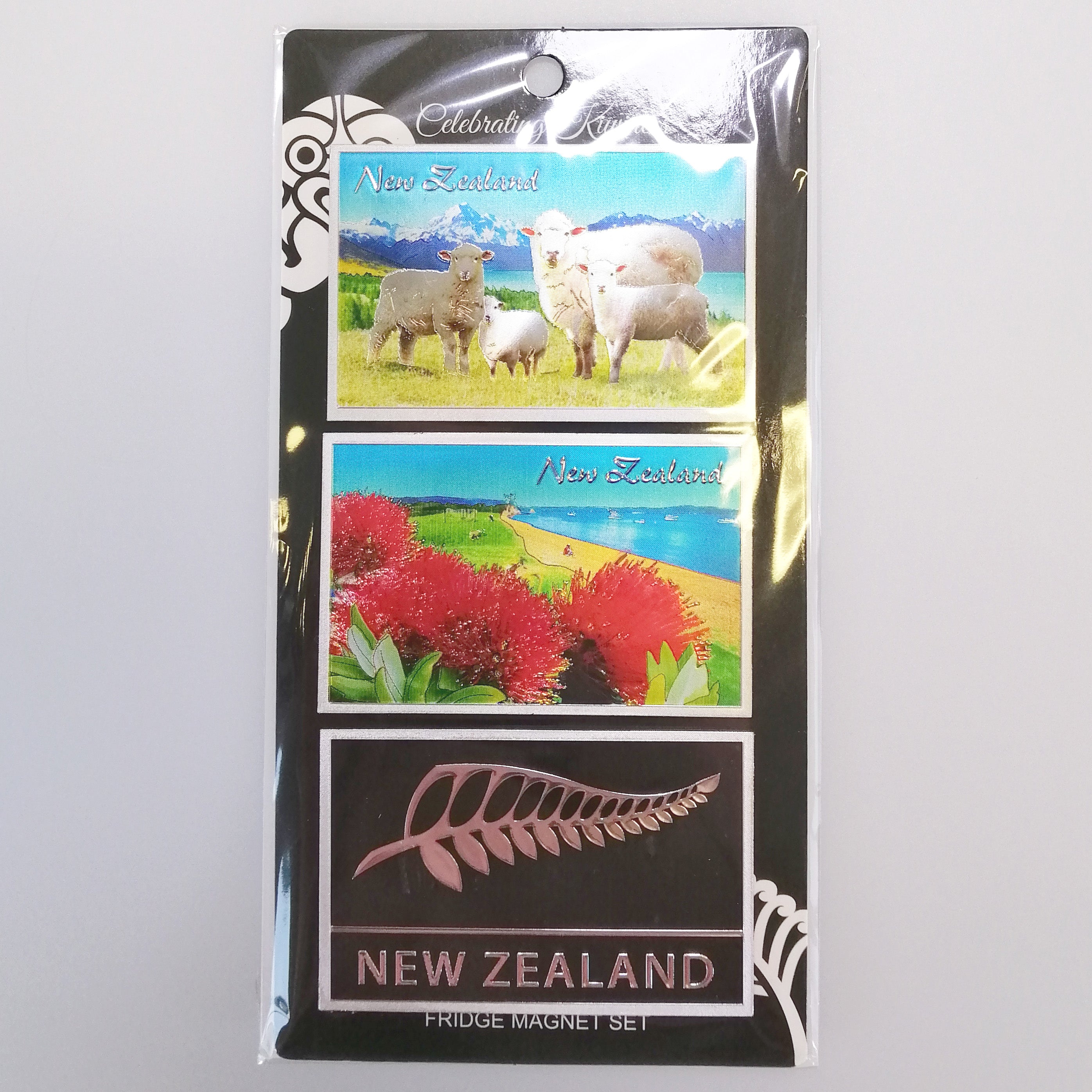 Kiwiana Foil Magnets Set of 3 - Fern