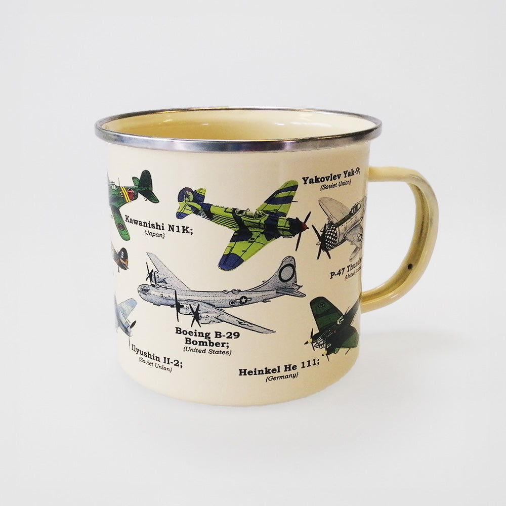 Aeroplane' Enamel Mug