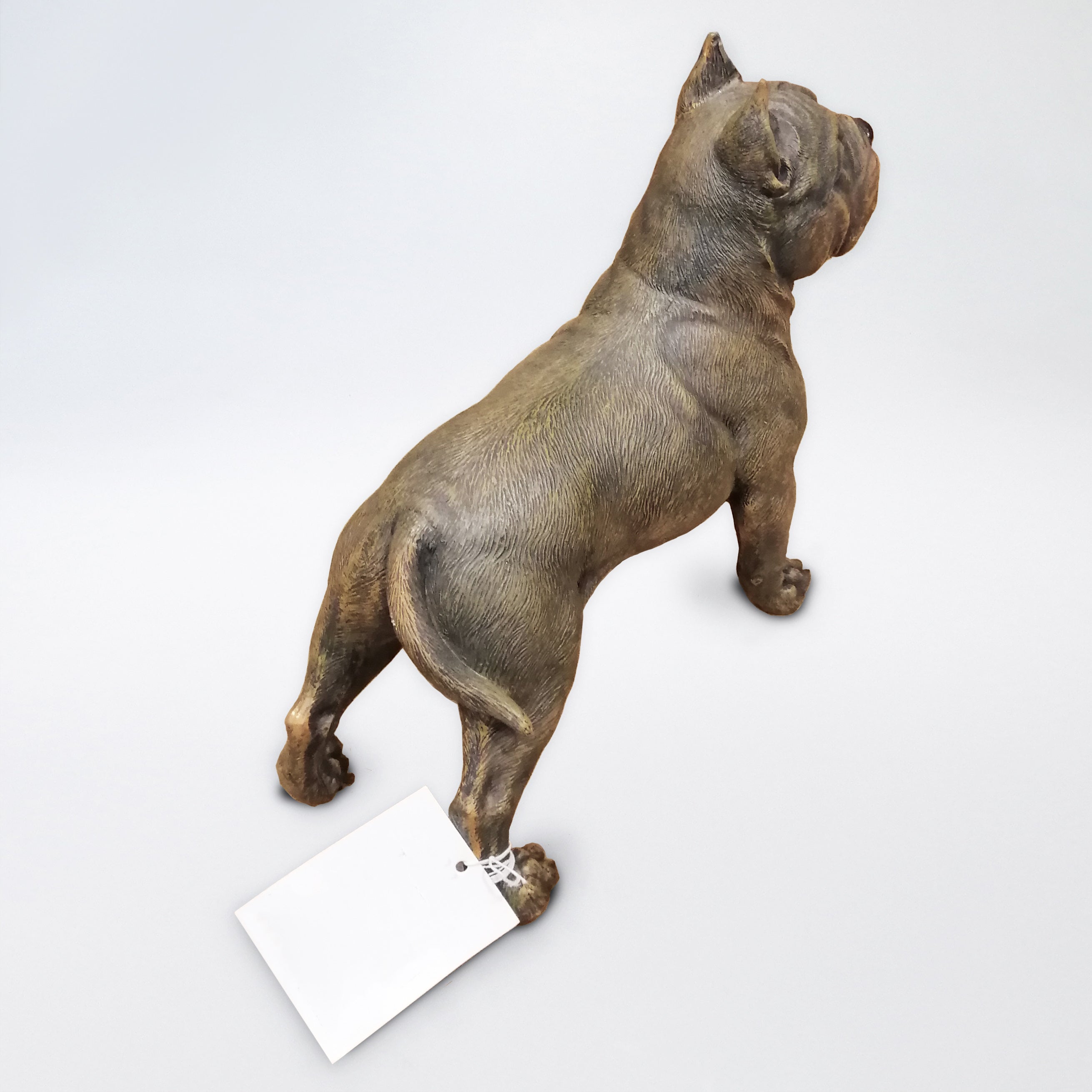 Resin Standing Pitbull Dog Figurine