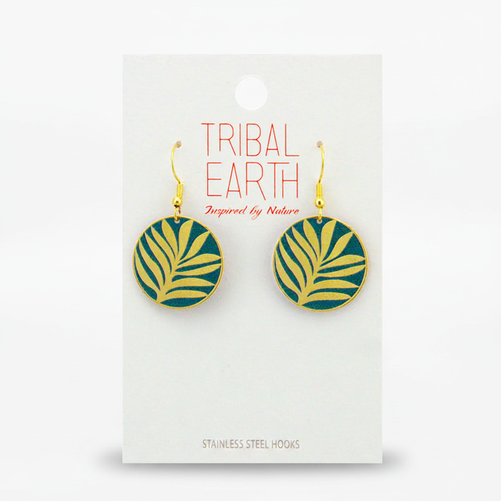 Tribal Earth - 'Nikau' Earring Set