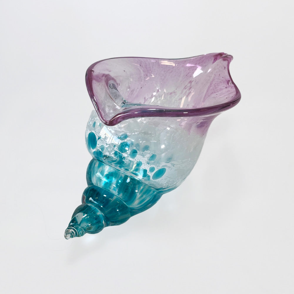 Colourful Glass Shell - 22cm