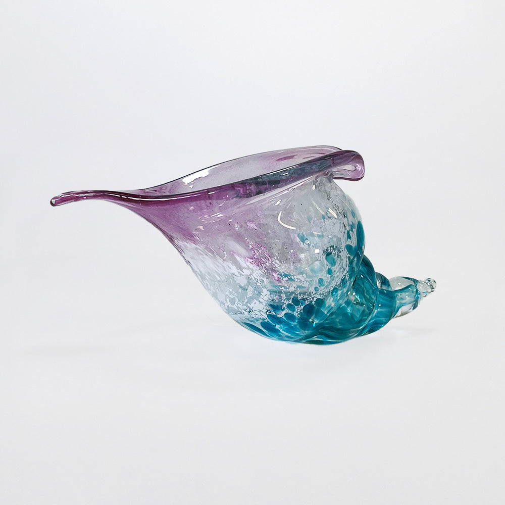 Colourful Glass Shell - 22cm