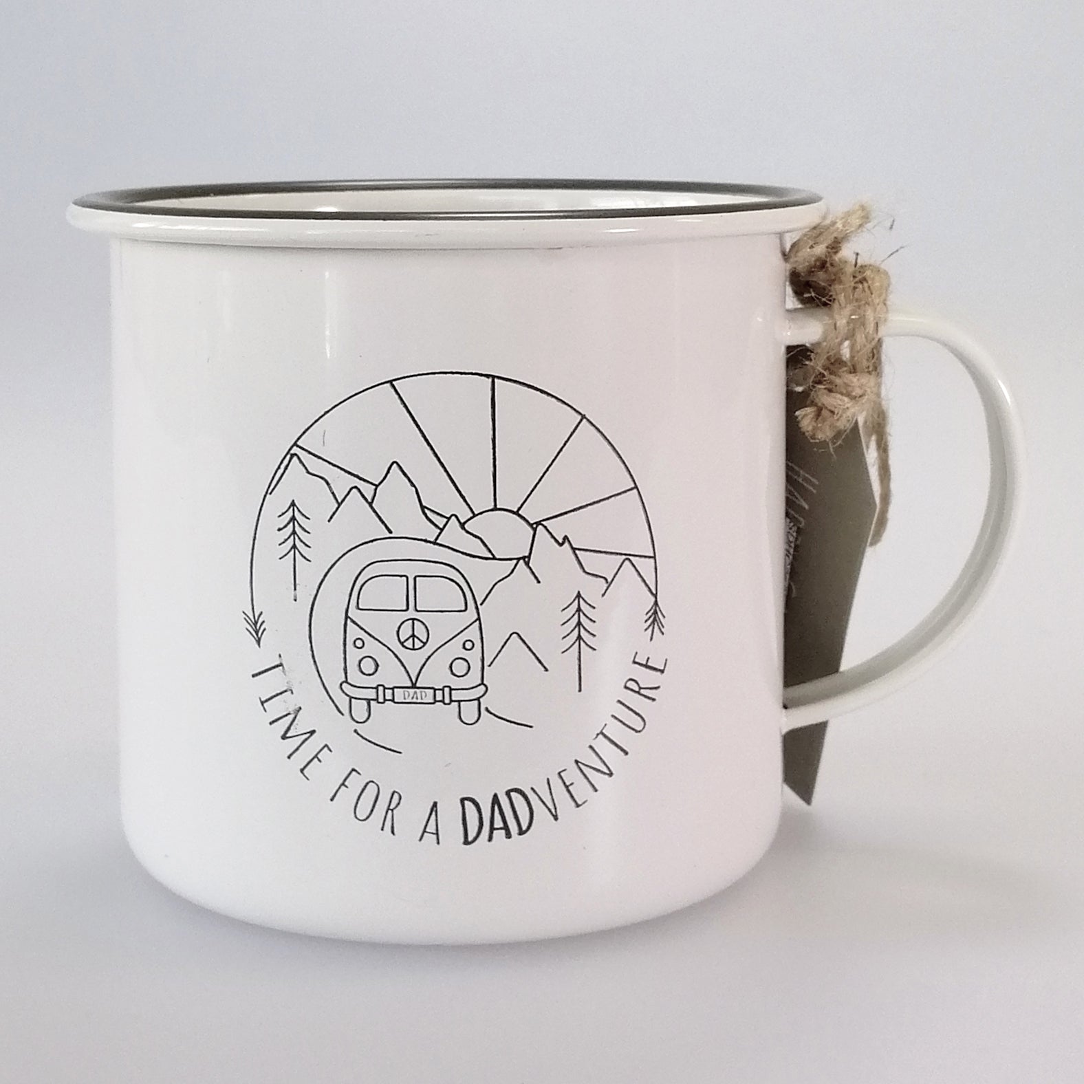 Enamel Camping Mug 'Dadventure'