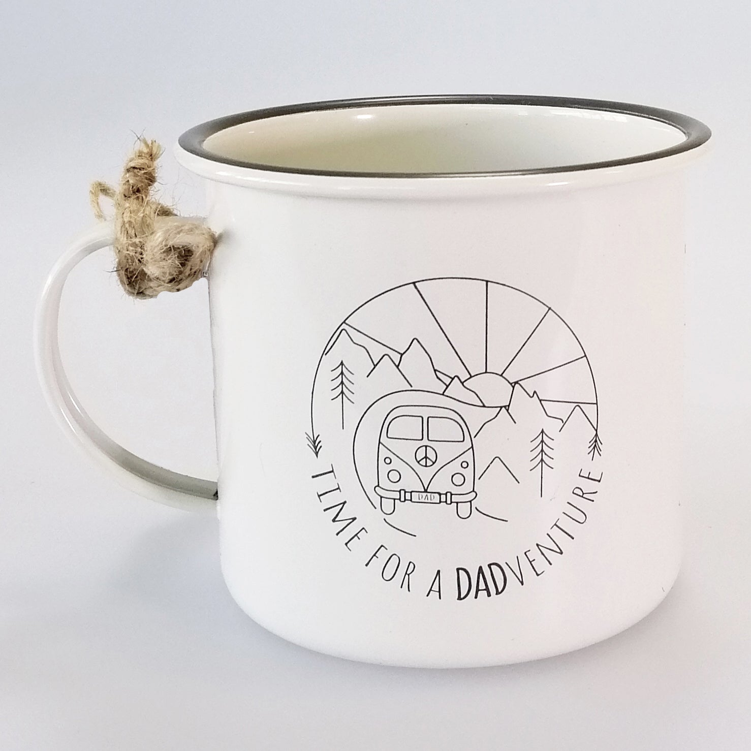 Enamel Camping Mug 'Dadventure'