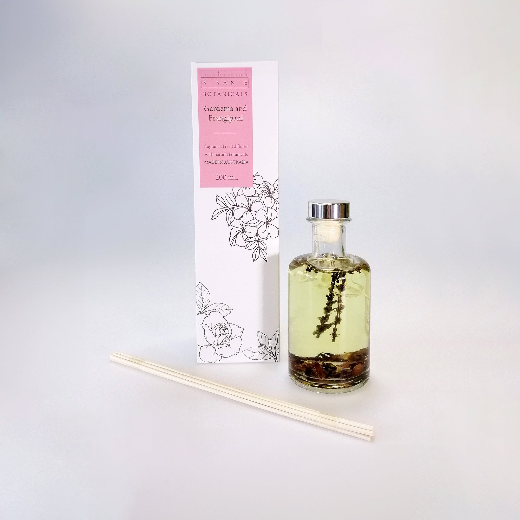 Vivante Botanicals - Diffuser - Gardenia and Frangipani - 200ml