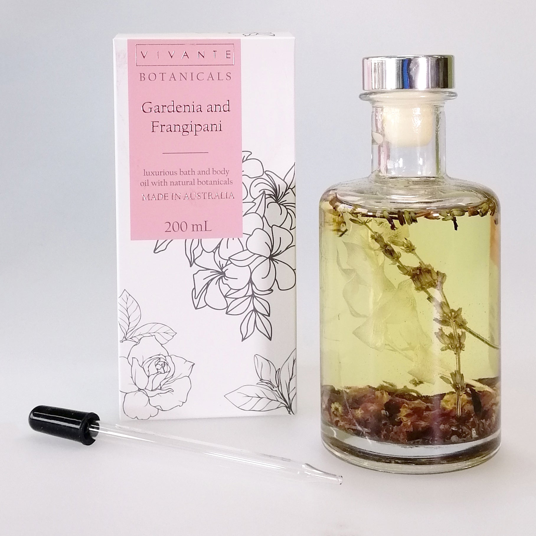 Vivante Botanicals - Bath & Body Oil - Gardenia and Frangipani