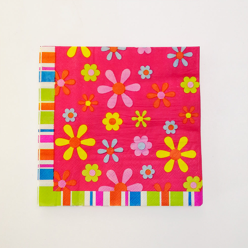 'Abstract Flowers' Napkins - 20