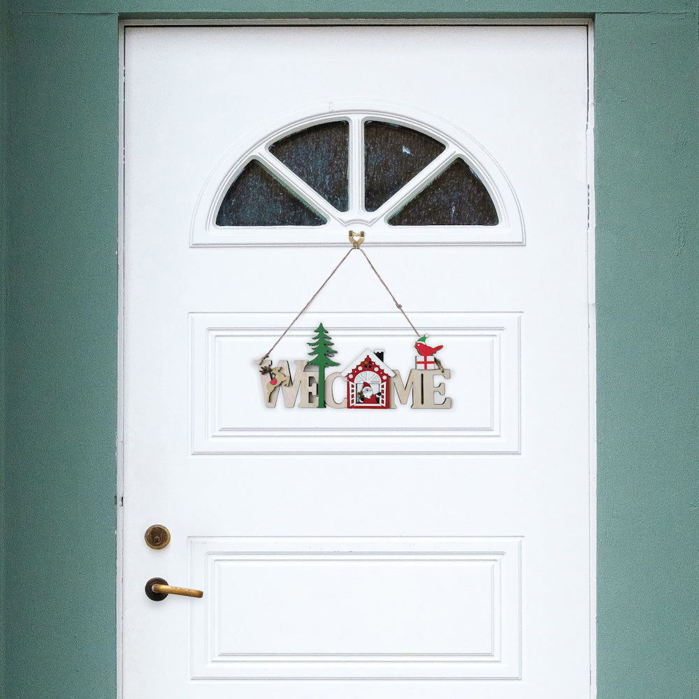 Welcome' Christmas Plaque