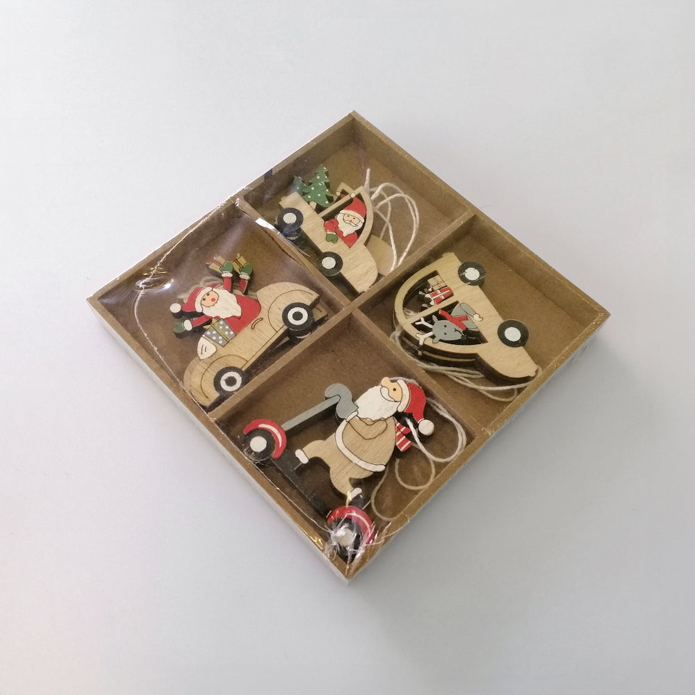 Christmas Baubles 'Santa Driving'