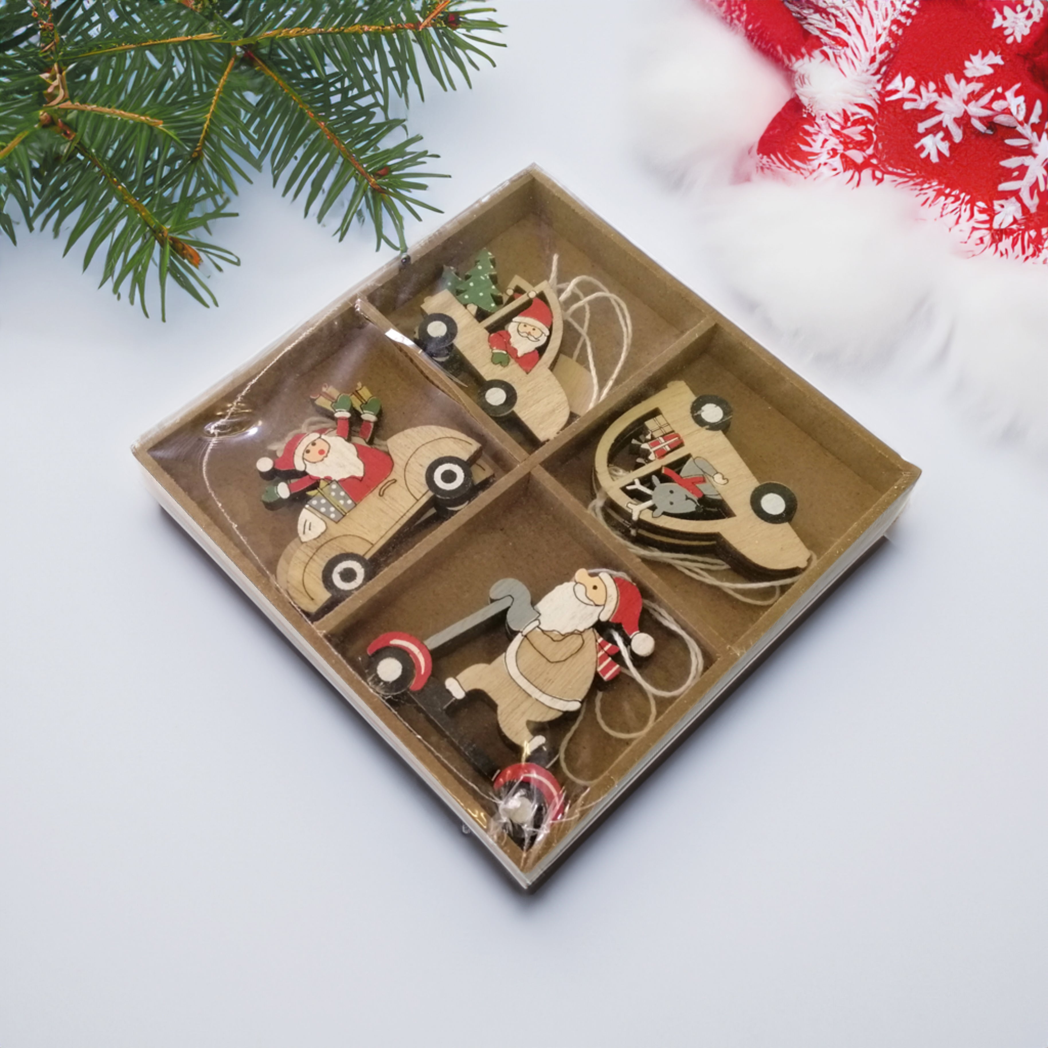 Christmas Baubles 'Santa Driving'