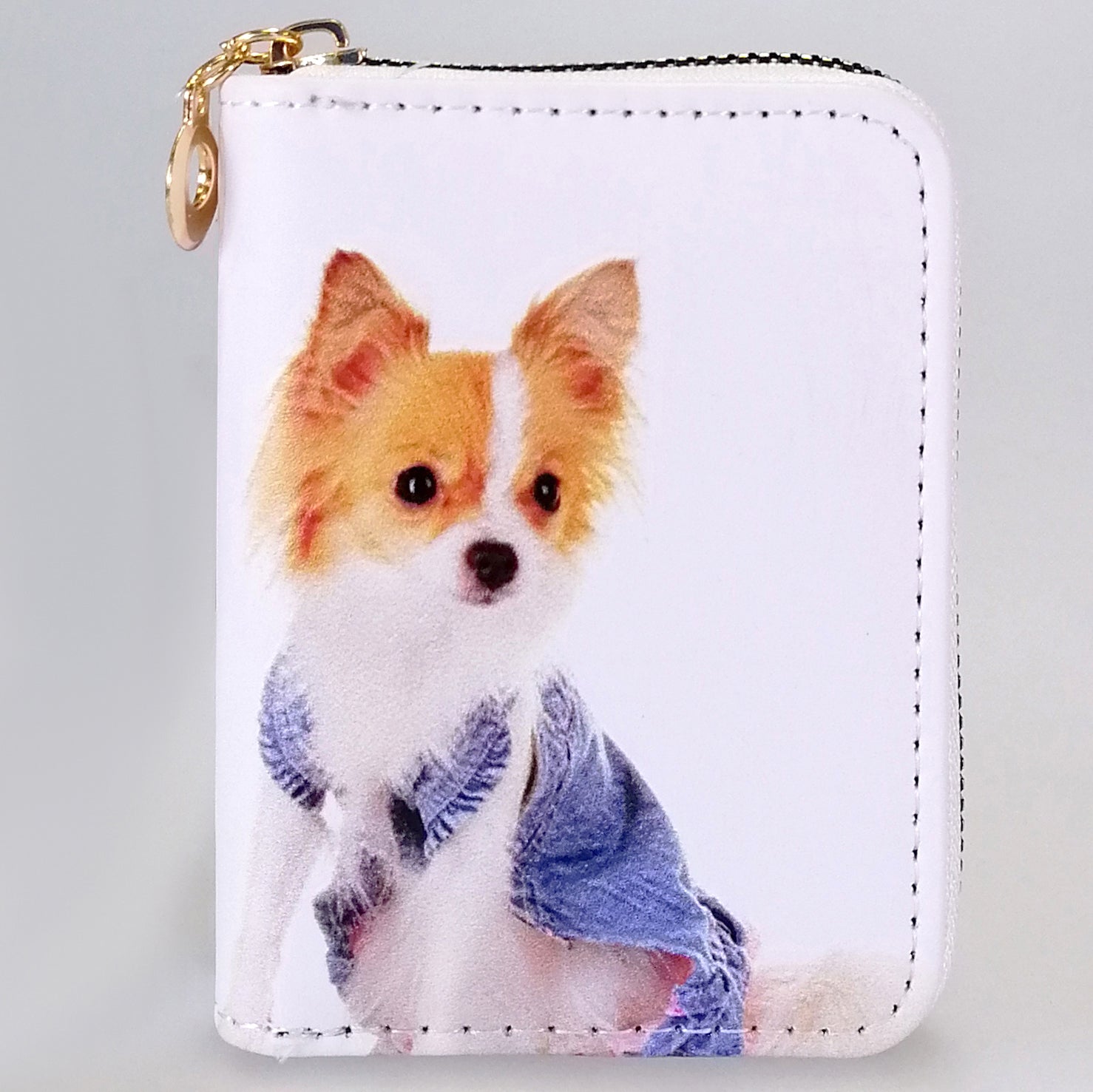 Card Holder - Denim Chichuahua