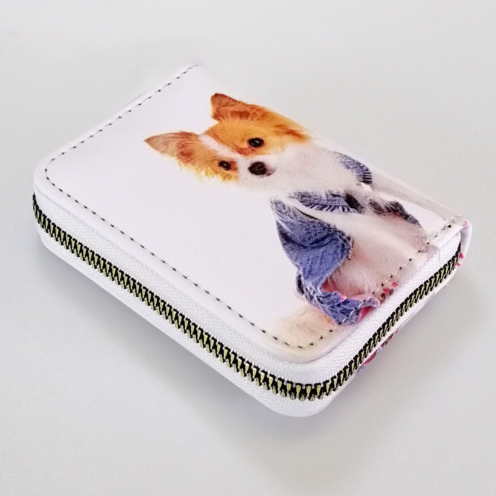 Card Holder - Denim Chichuahua