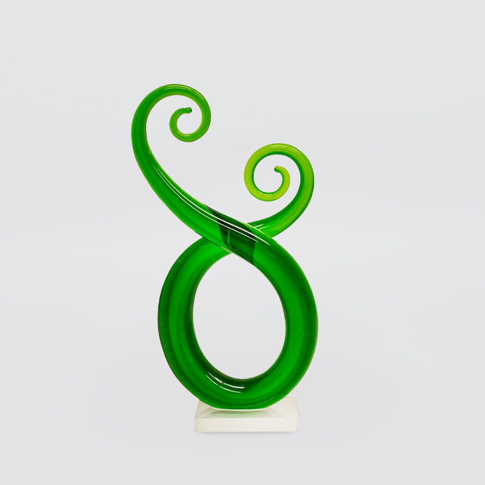 Green Double Swirls - 22cm