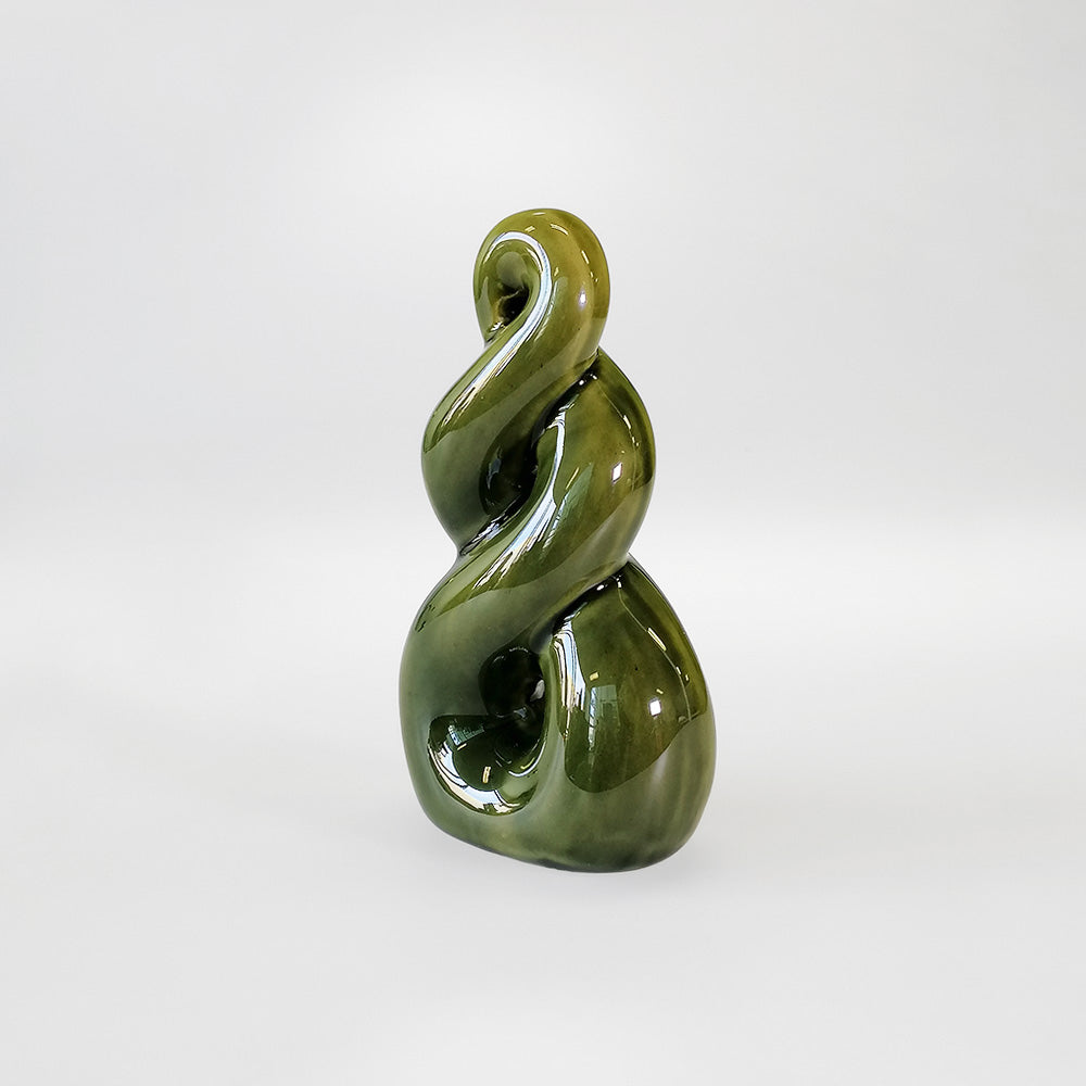 Green Ceramic Eternal Knot - 12cm