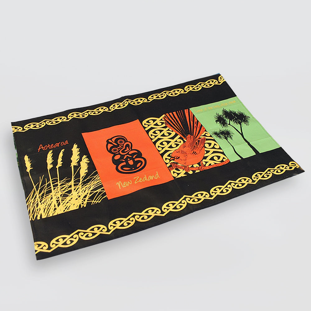 Tea Towel - 'Tiki & Fantail'