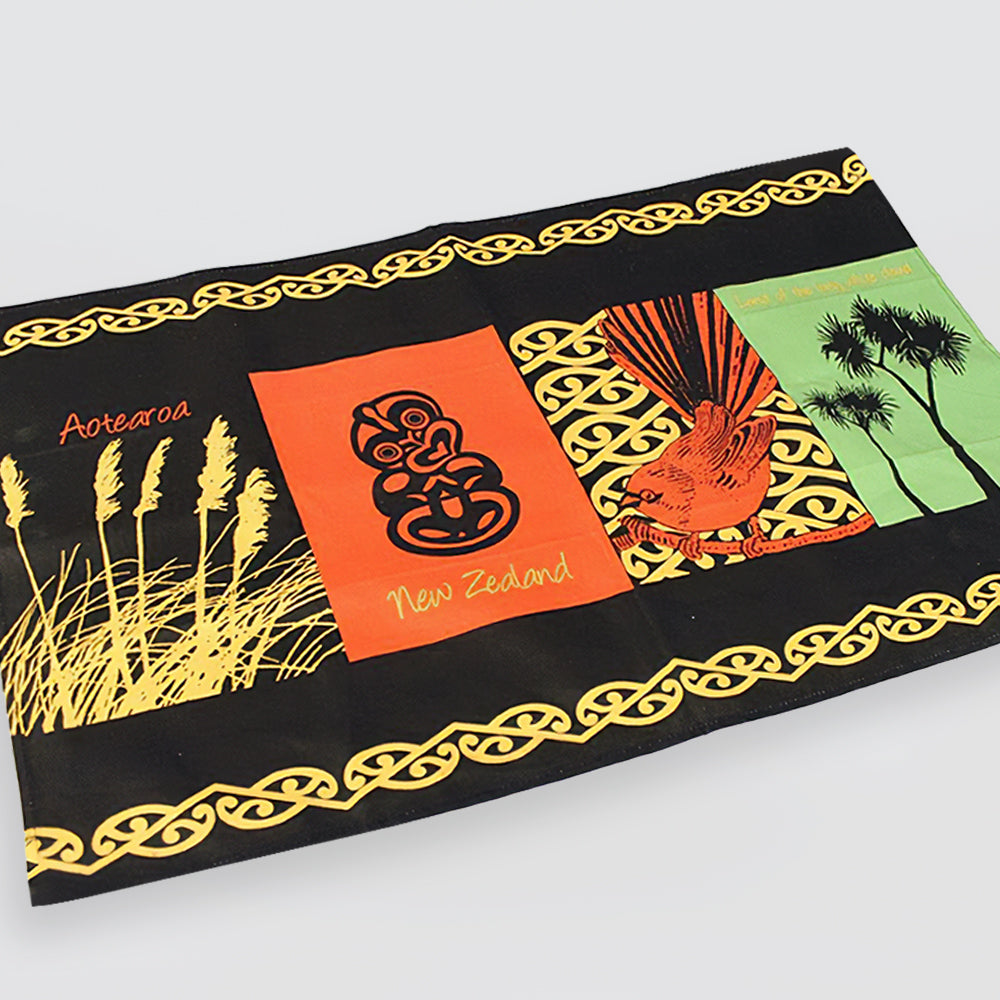Tea Towel - 'Tiki & Fantail'